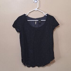 Talula Black Lace Top